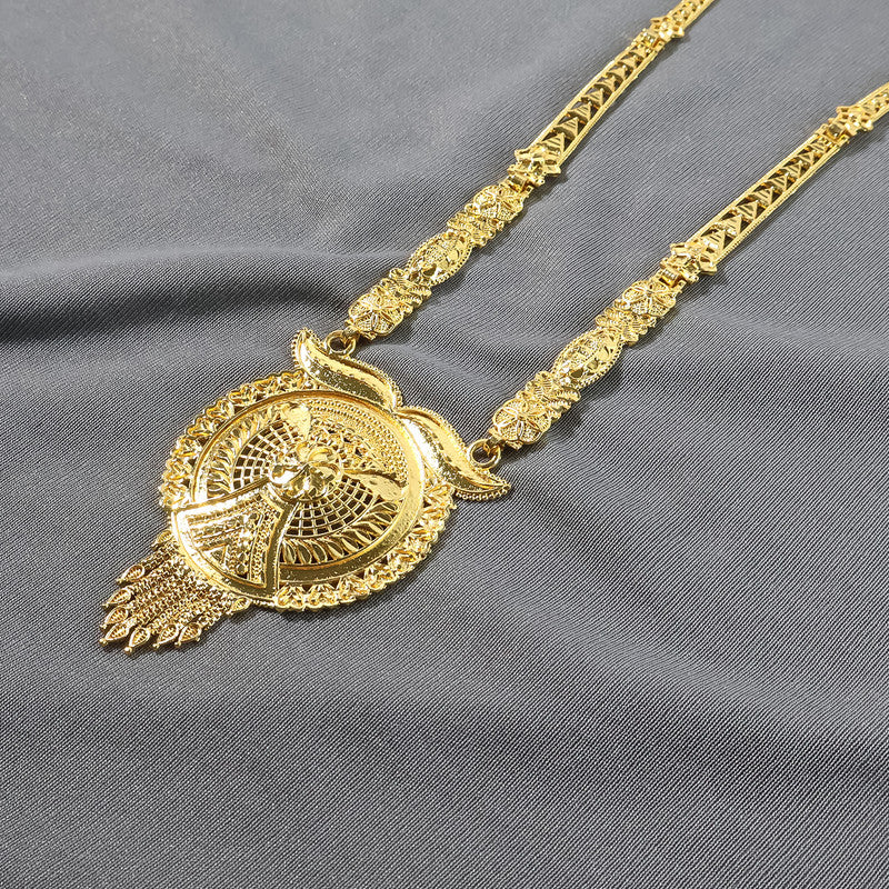 Golden Aura Regal Mandala Necklace Set – Trending Premium Bridal & Festive Jewellery