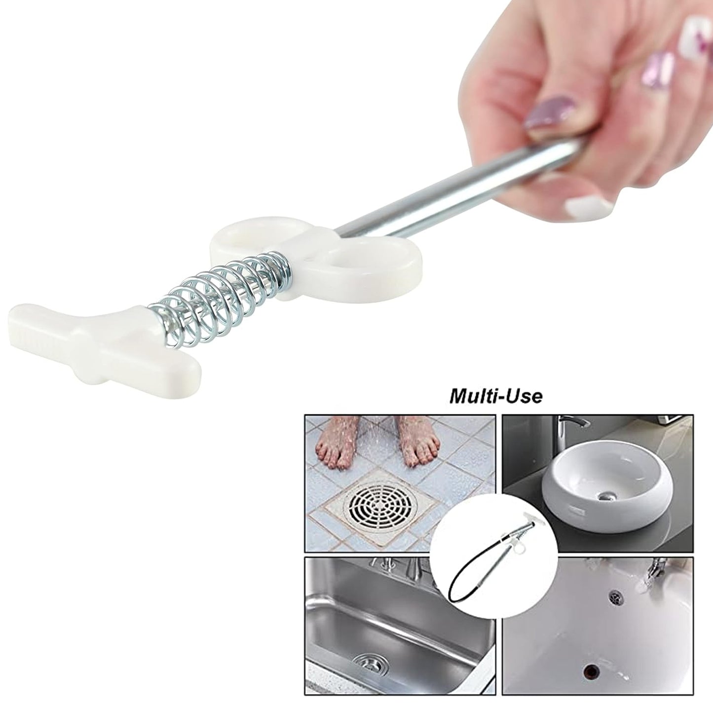 ड्रेन ब्लॉक रिमूवर (90 सेमी): पाइप, बंद नालियों की सफाई का उपकरण