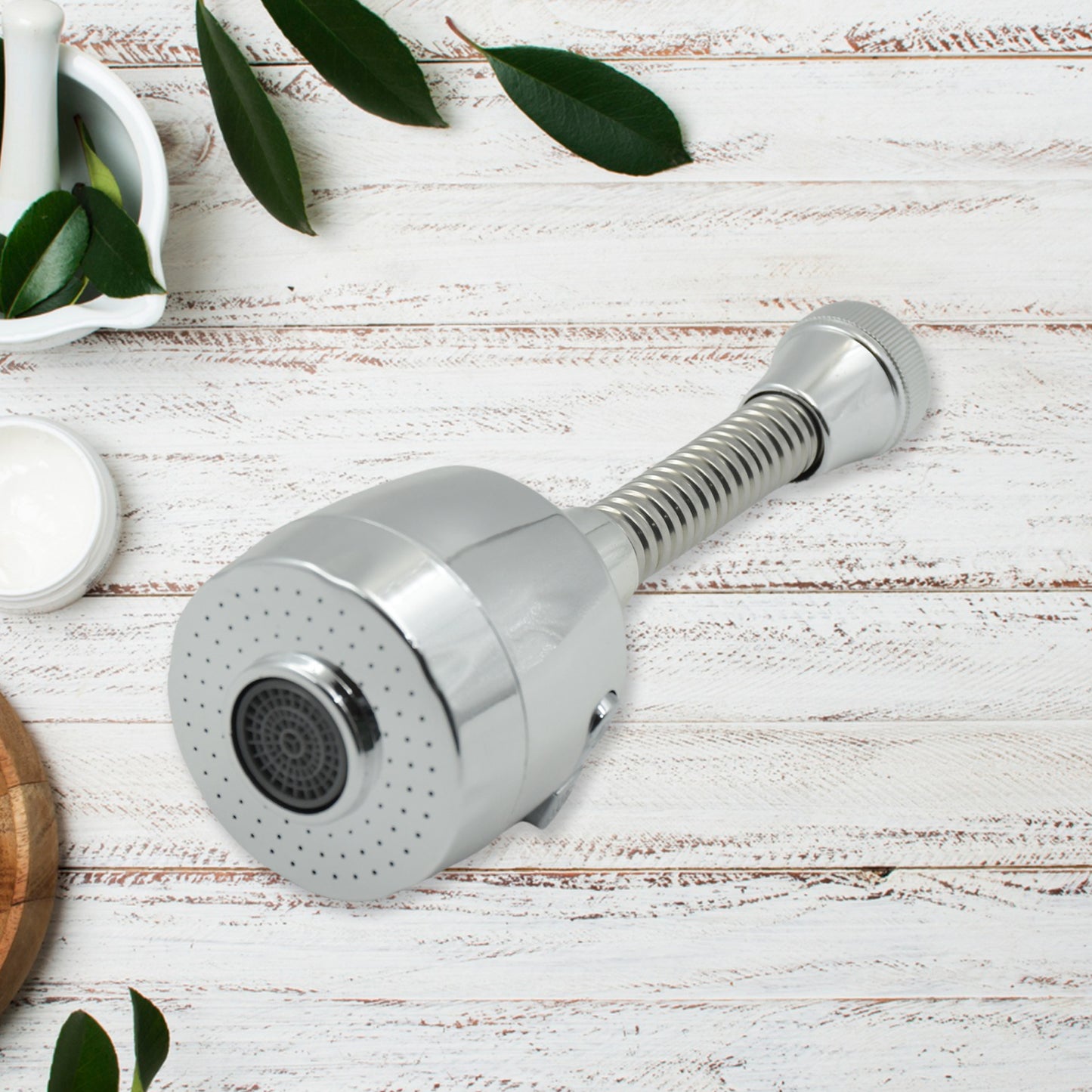 360° Rotating Faucet Sprayer – Water-Saving Splash-Proof Aerator for Kitchen & Bathroom (6 Inch)