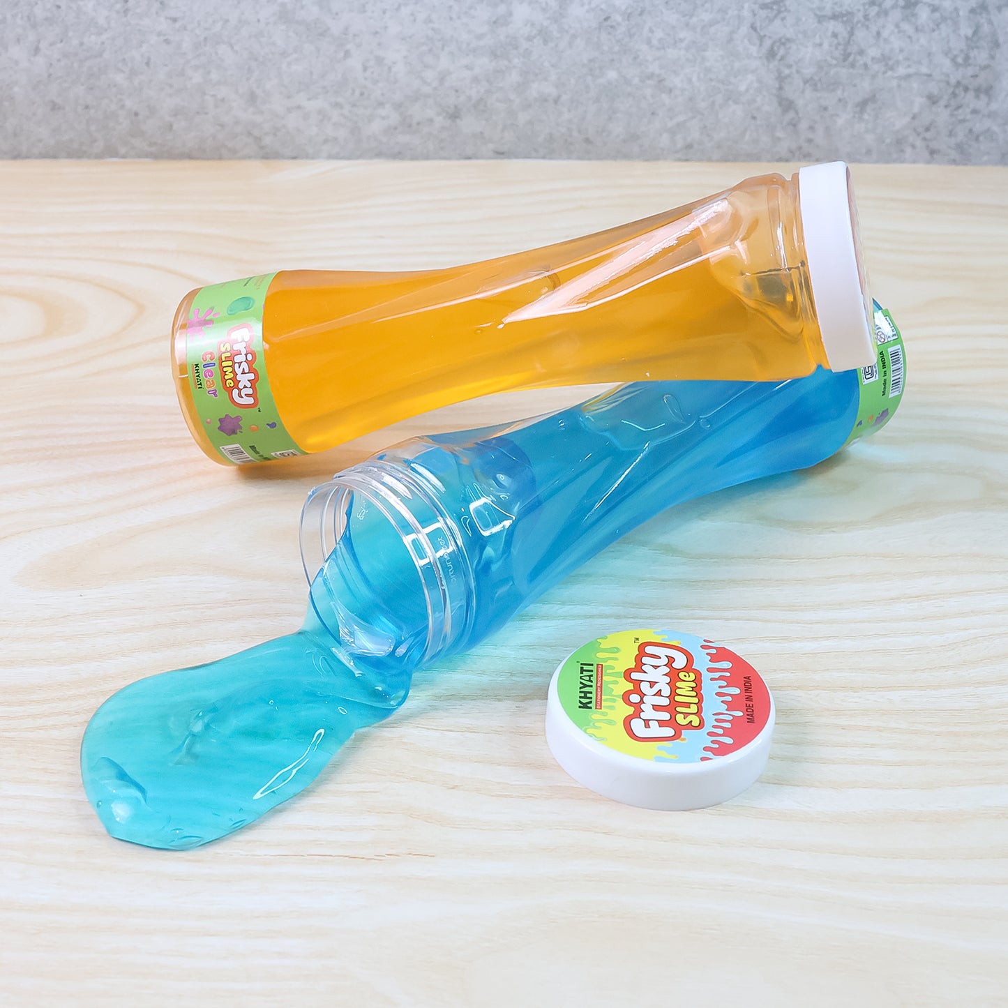 Khyati Frisky Slime – Stretchable Slime Toy in Bottle Pack (1Pc/Mix Colour)