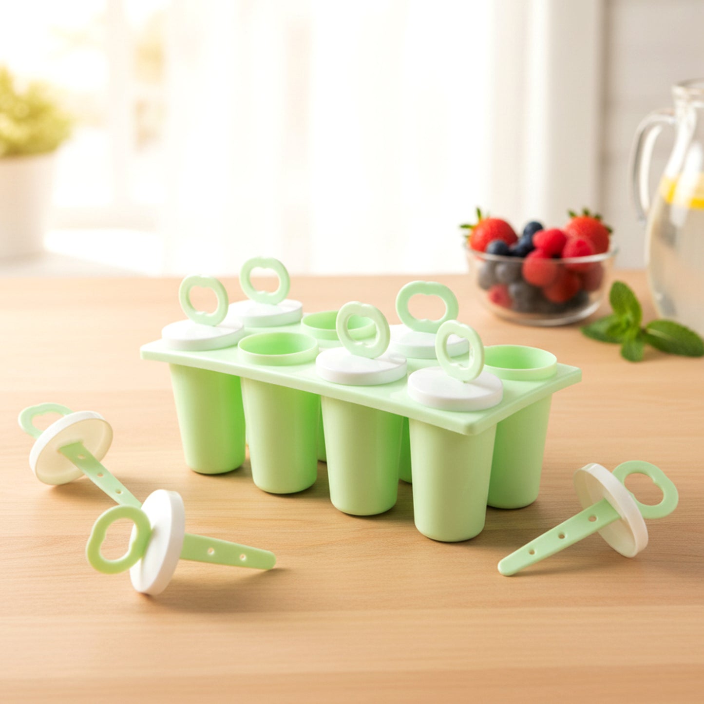 plastic ice cream stick mold tray set