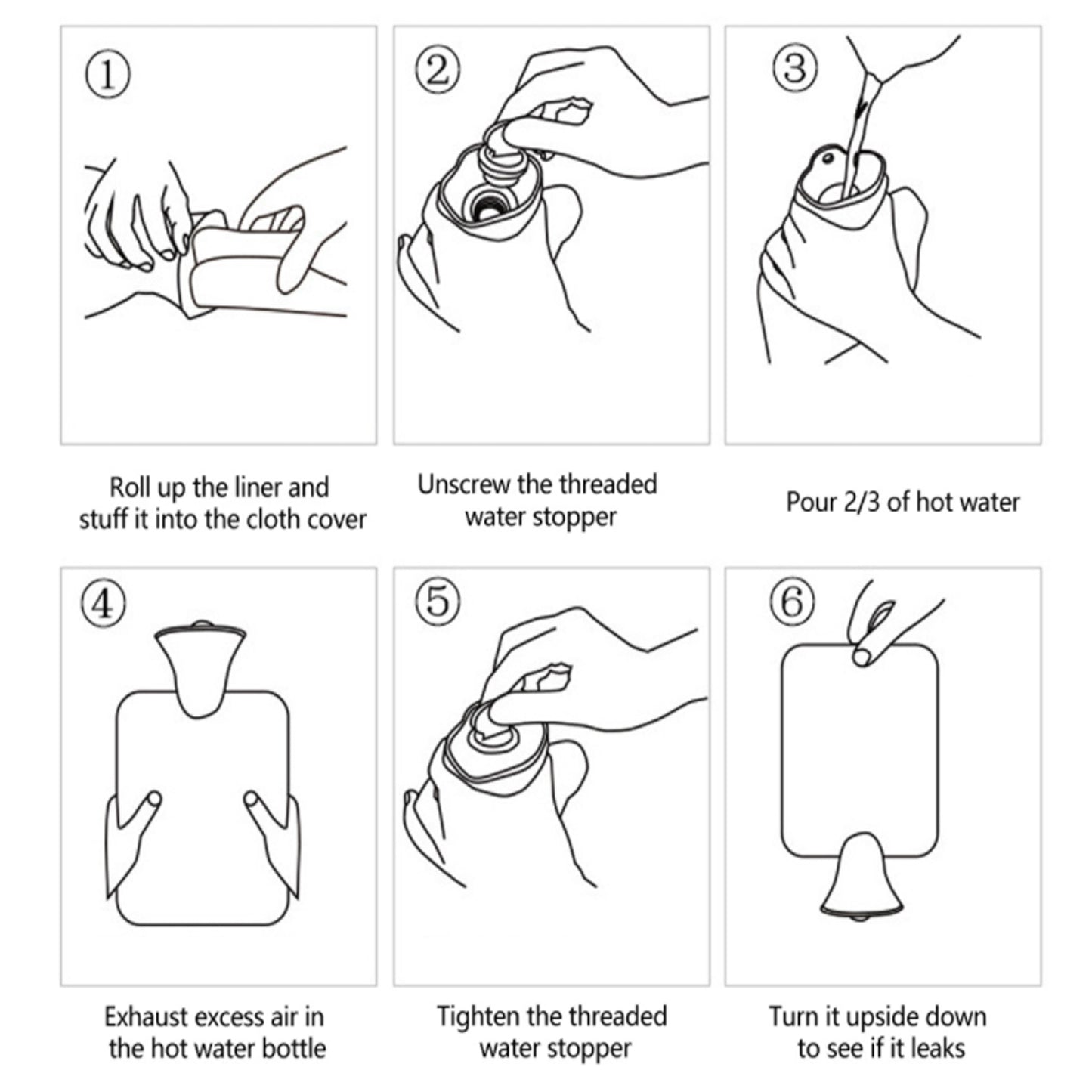 Hot water bag with printed pattern for pain relief