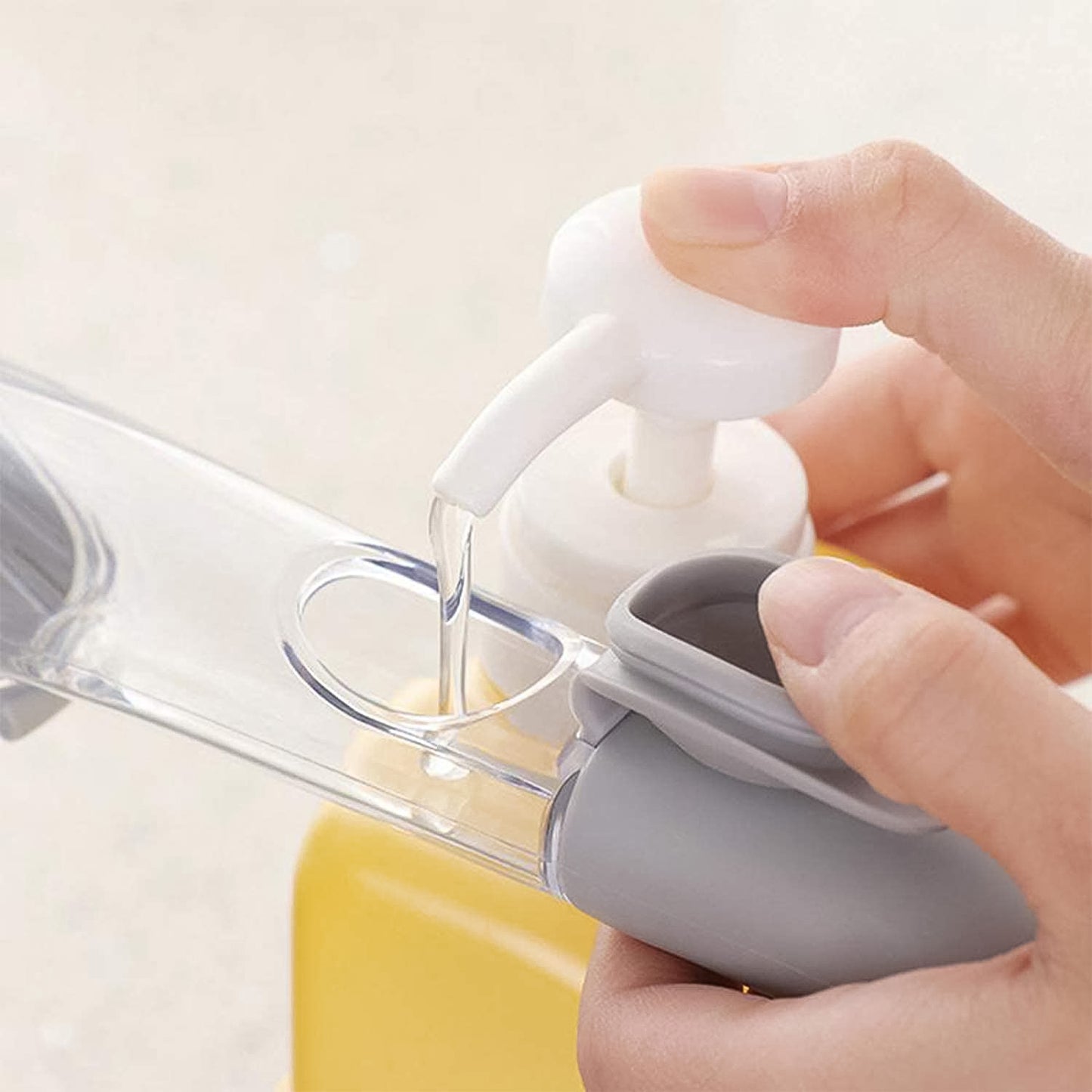 Multipurpose Dish Scrub Brush with Built-In Soap Dispenser (1 Pc)