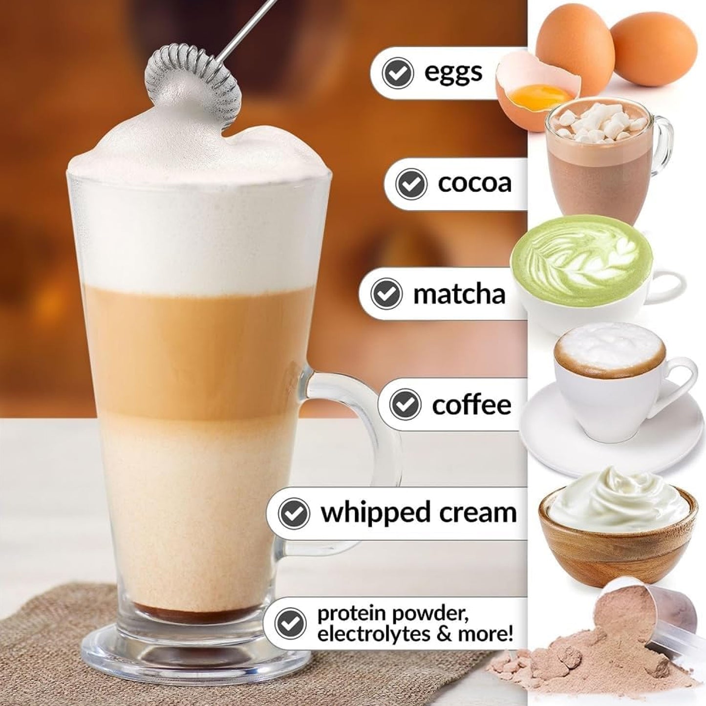 Handheld Mixing & Frothing Blender (1 Pc)