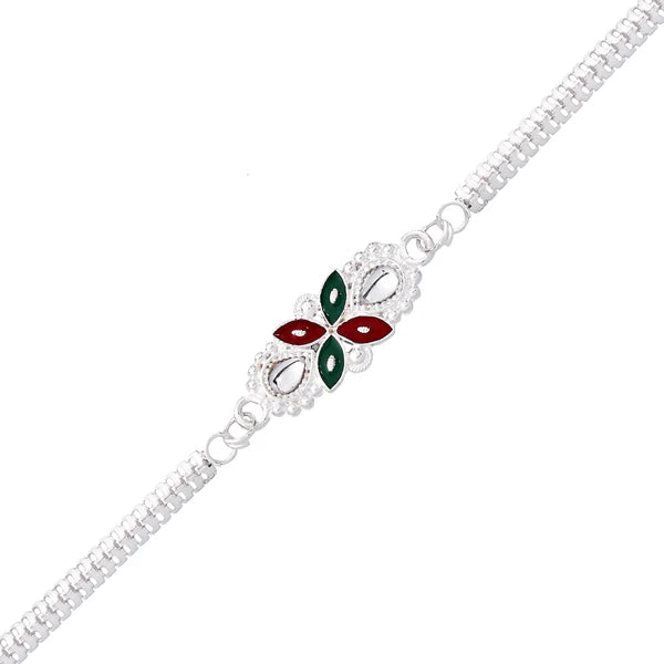 Gift-ready presentation of the Floral Rakhi, a heartfelt keepsake for brother