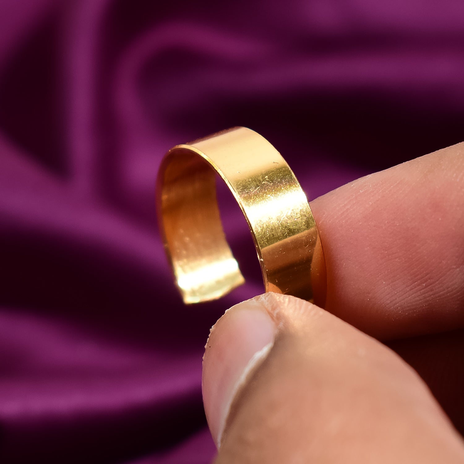 Personalized Gold Stainless Steel Adjustable Name Ring