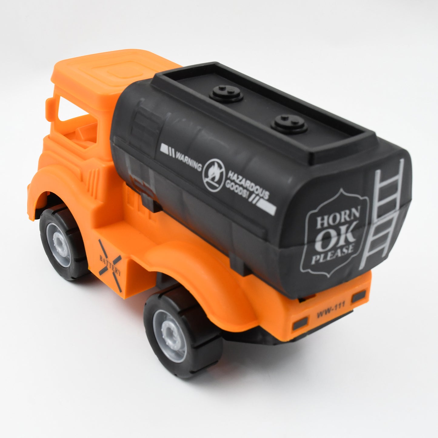 बच्चों के लिए टैंकर ट्रक खिलौने, घर्षण शक्ति वाहन खिलौना ट्रक, प्लास्टिक ट्रक, लड़कों लड़कियों और बच्चों के लिए घर्षण शक्ति खिलौना ट्रक (1 पीसी / मिक्स रंग)