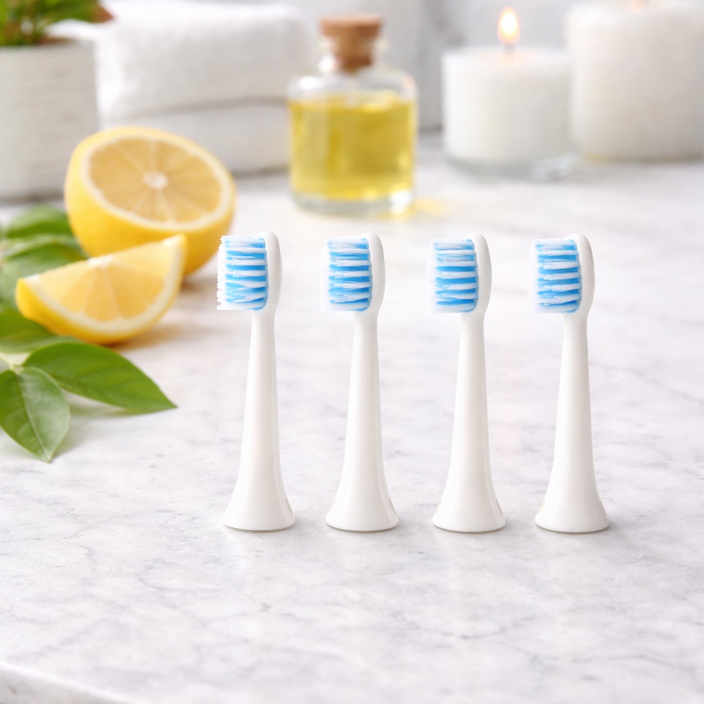 Electric Toothbrush With 4 Extra Head (1 Pc, Battery Included, Mix Color)