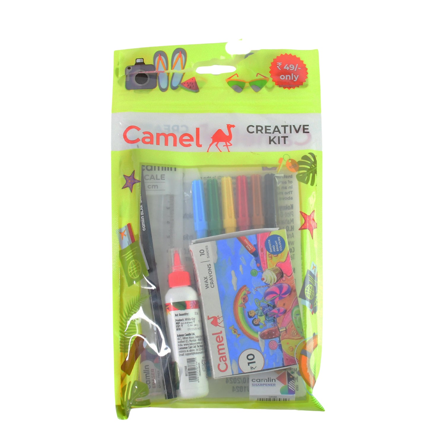 Camel Creative Kit – 7-in-1 Fun & Colorful Stationery Set for Kids