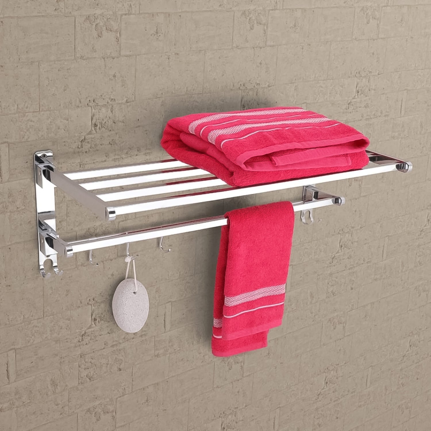 Stainless Steel Folding Towel Stand For Bathroom