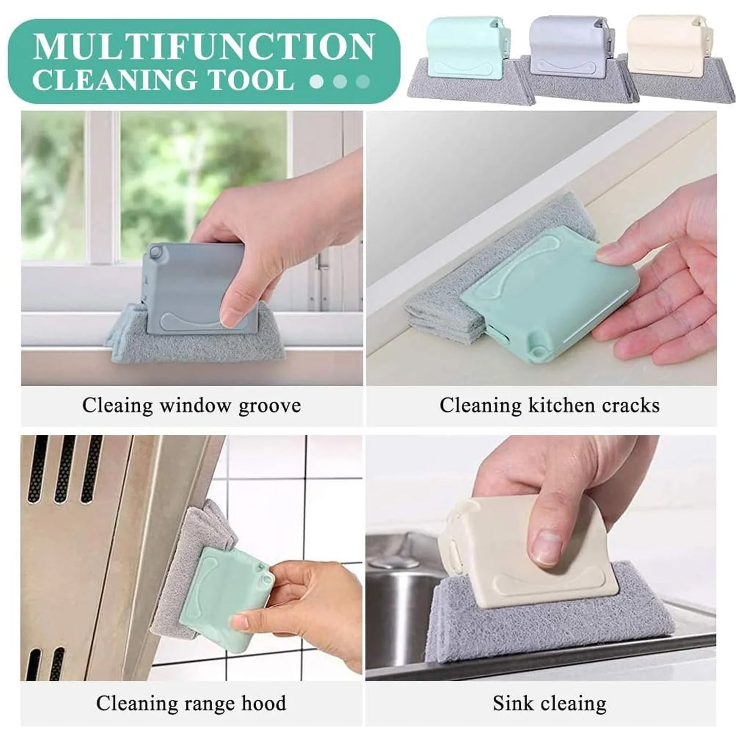 Multipurpose Window & Surface Cleaning Tool Set (2 Pc)