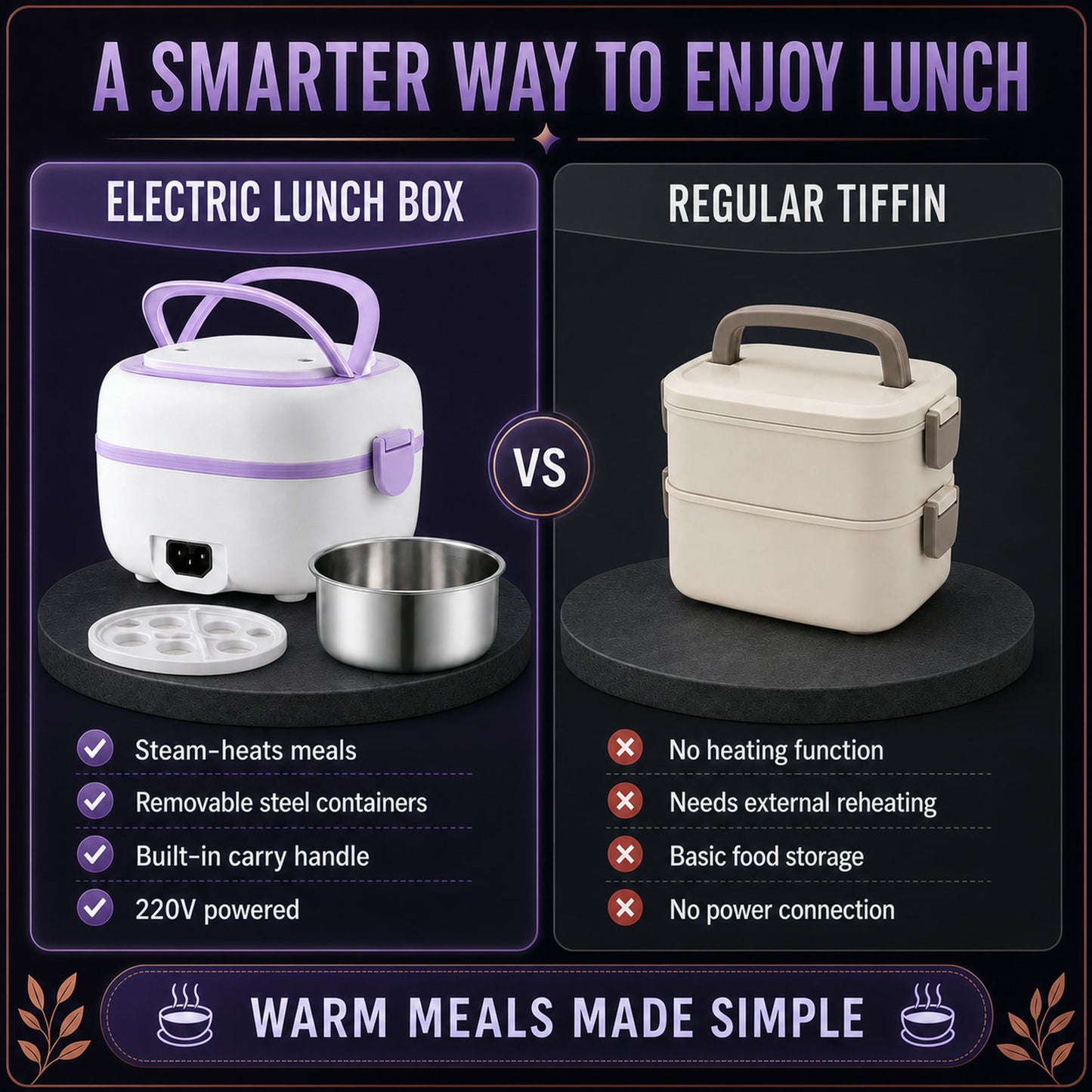 Electric Lunch Box – Portable Food Warmer with Steel | Lunchie Bunchie
