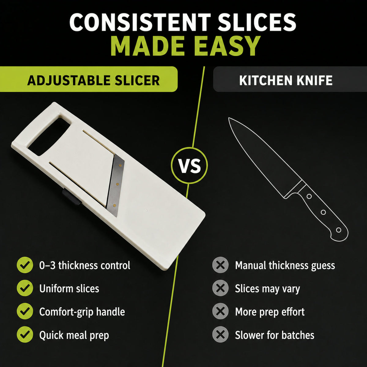 Adjustable Vegetable Slicer – Effortless Slicing | Quickslice