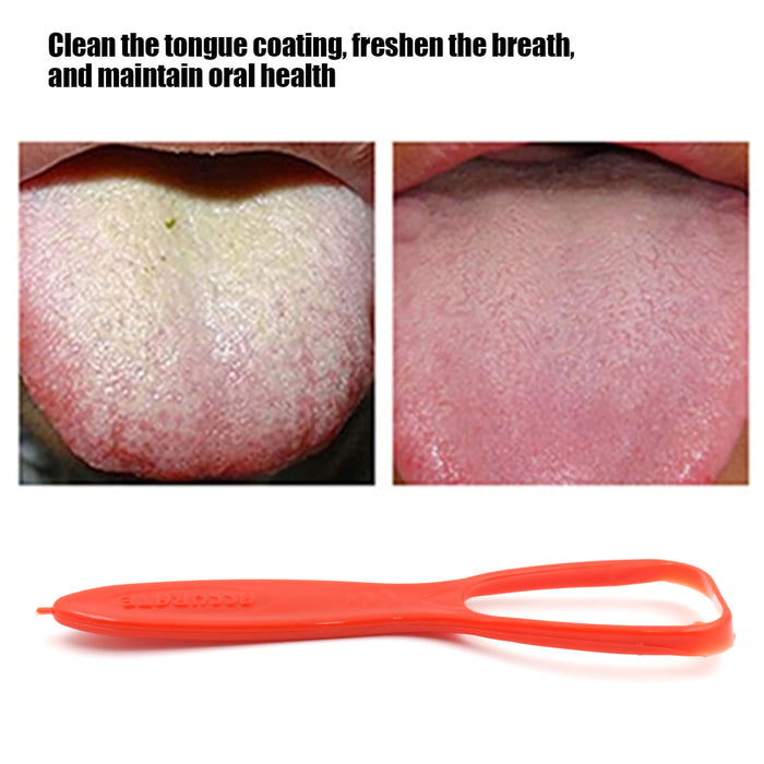 Plastic Tongue Cleaner For Kids & Adults | Tongue Scraper For Bad Breath, Maintain Oral Hygiene for Daily Use | for Fresh Breath & Bacteria Removal | Improved Taste Plastic With Handle Tongue Cleaner (1 Pc )