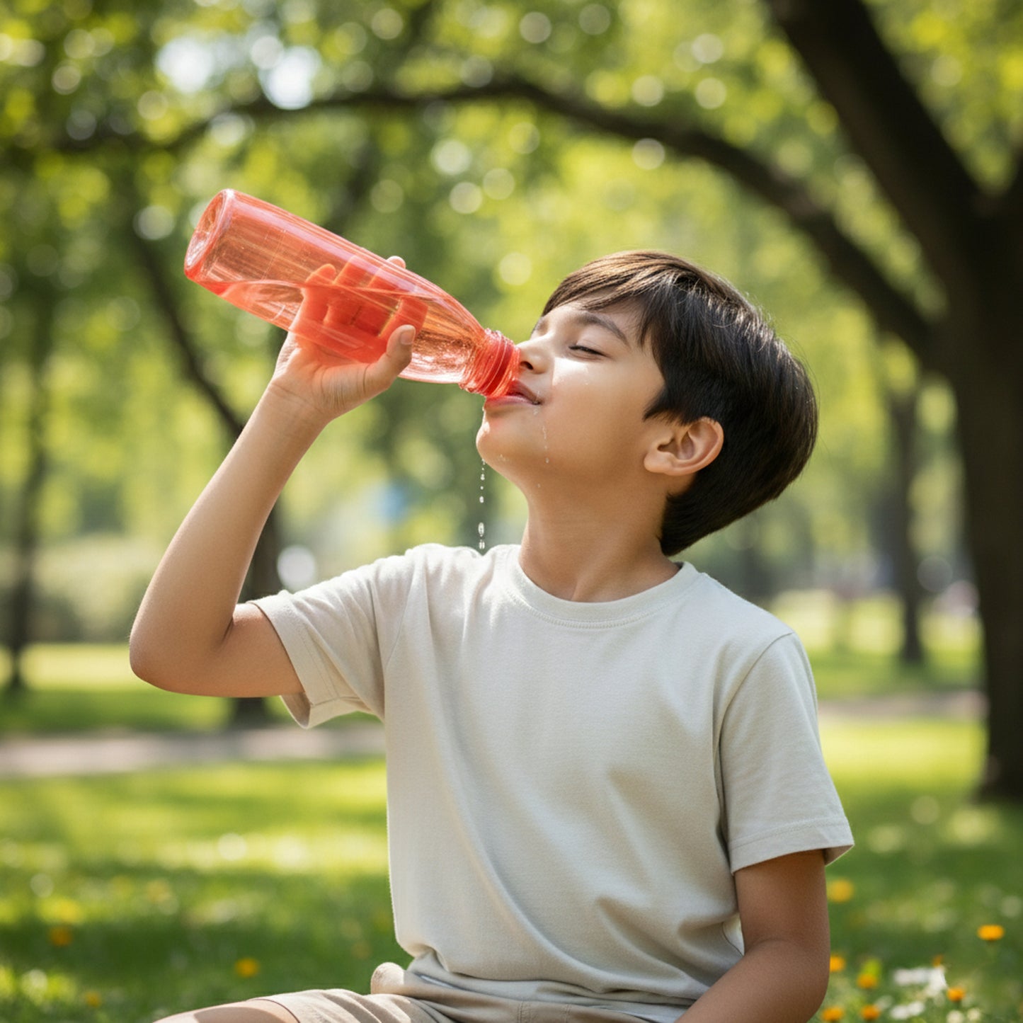 Durable transparent water bottle