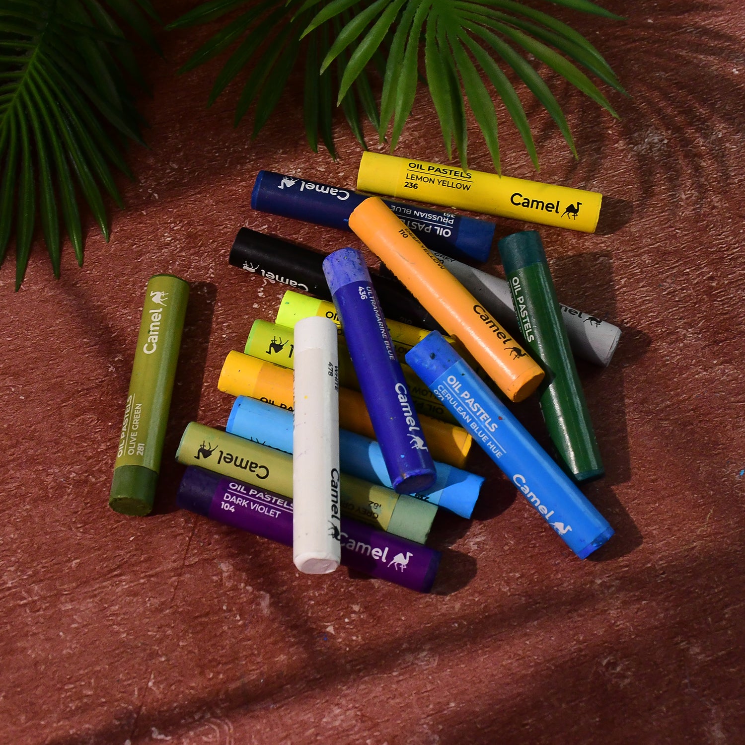 Camel Crayons with Extra Smooth Color Box - 50 Shades