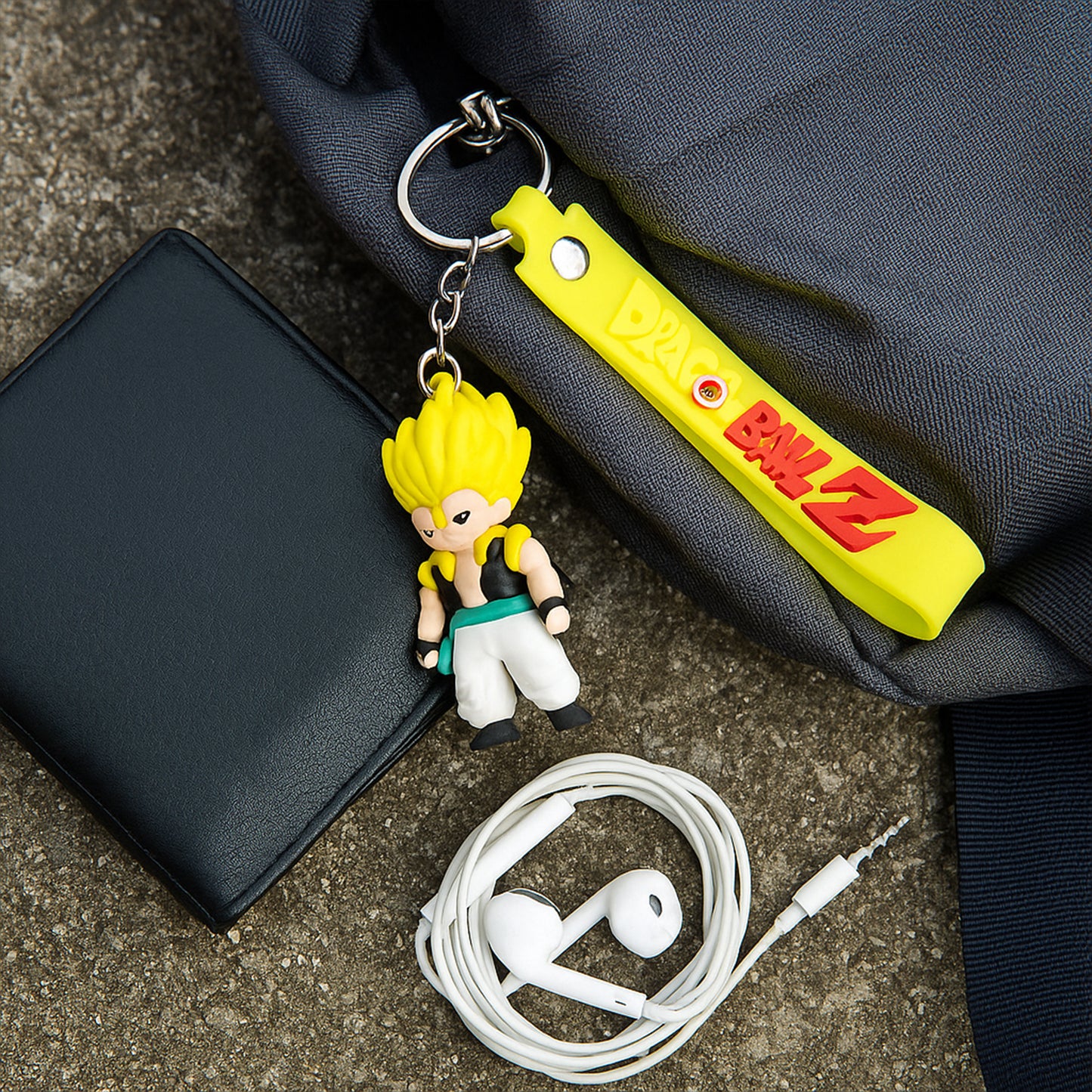 Cute Cartoon Silicone 3D Key Chain with Metal Hook & Strap (Pack of 1)