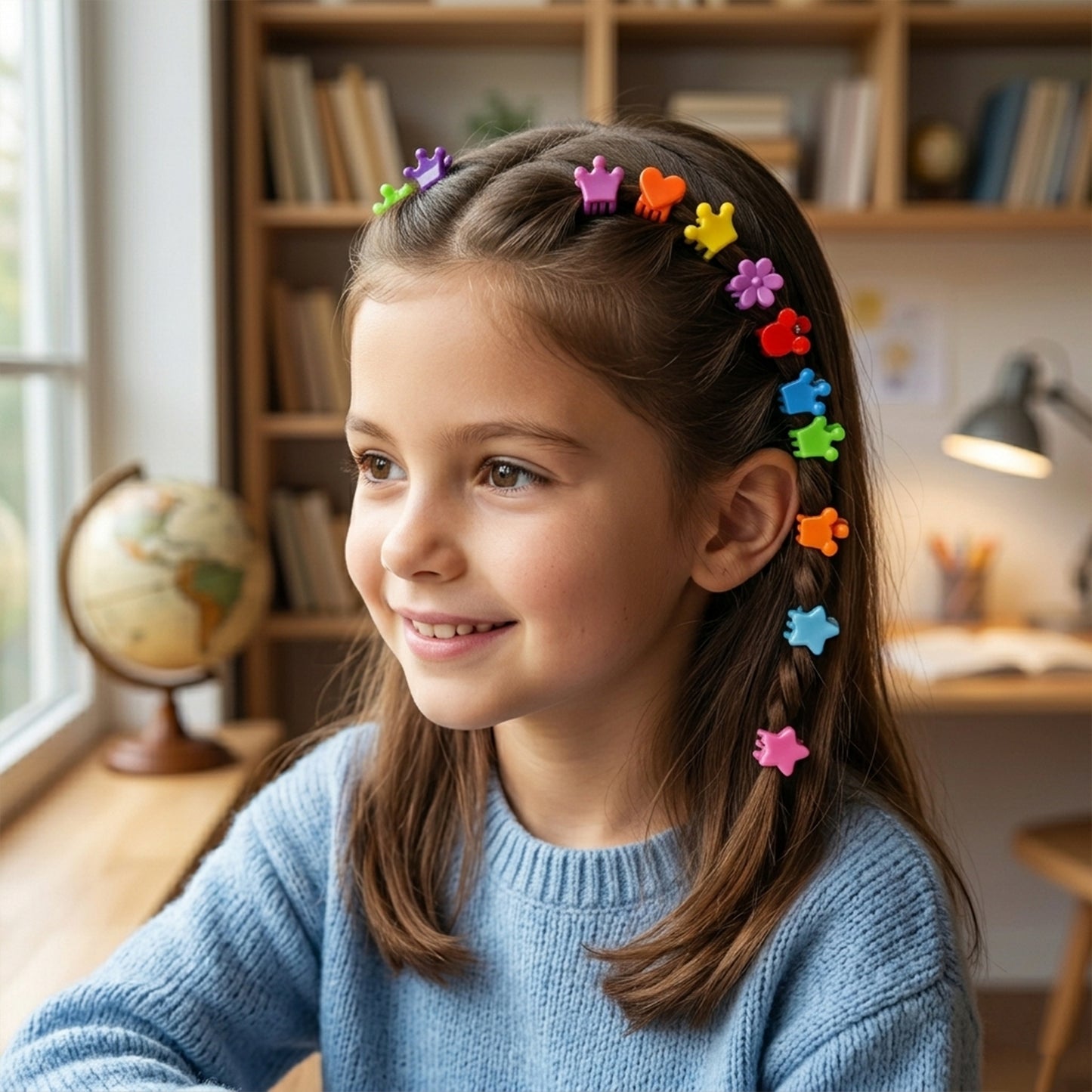 small hair claw clips pack
