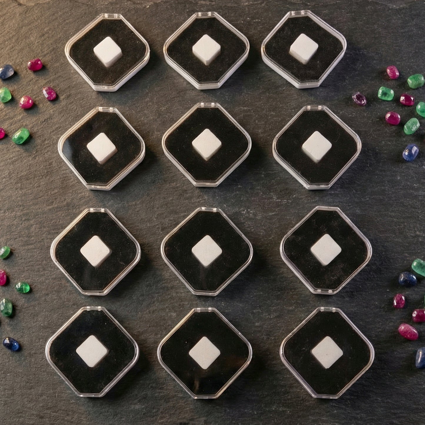 Top view of 12-piece jewellery box set