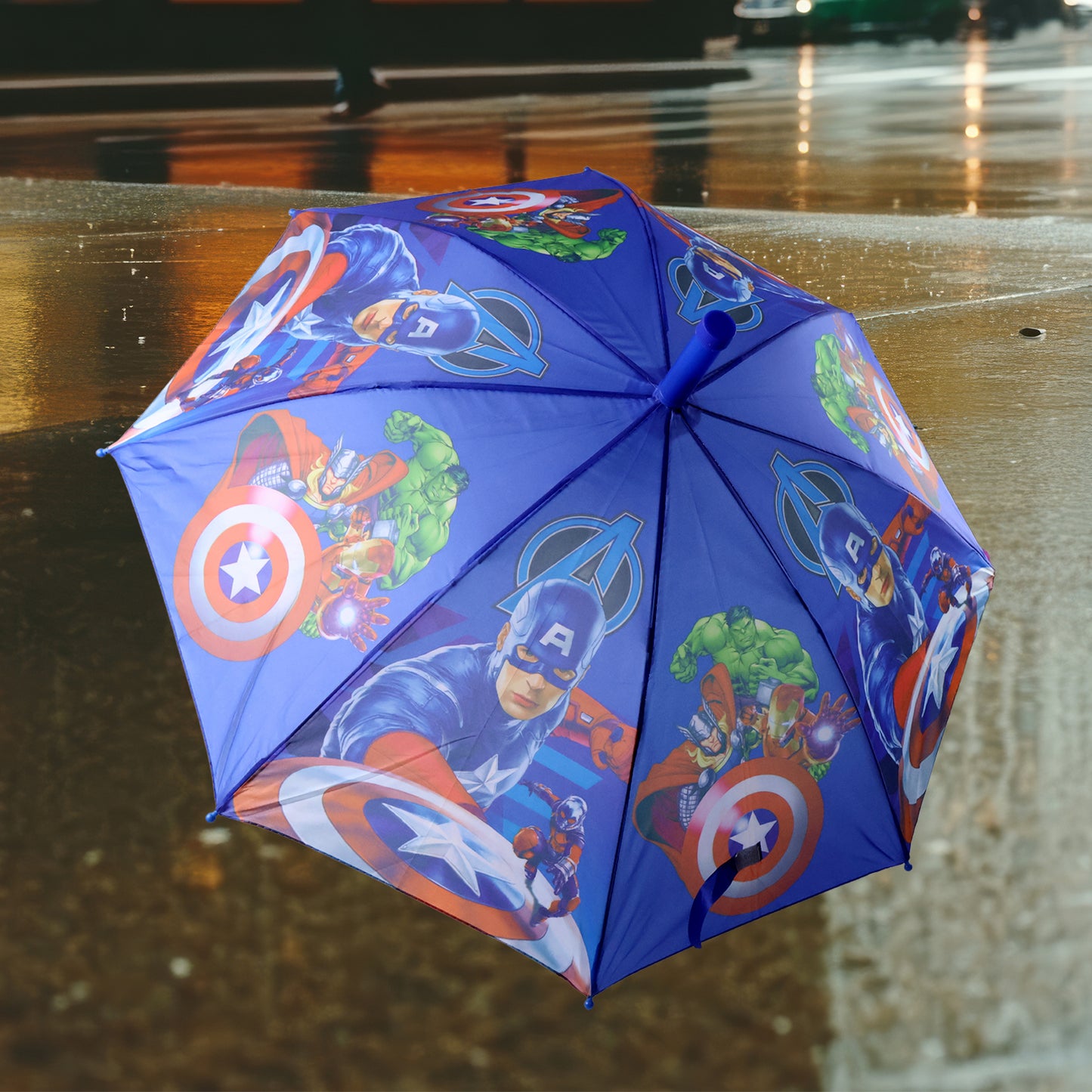 Umbrella With Handle and Lightweight Safety Round plastic cap