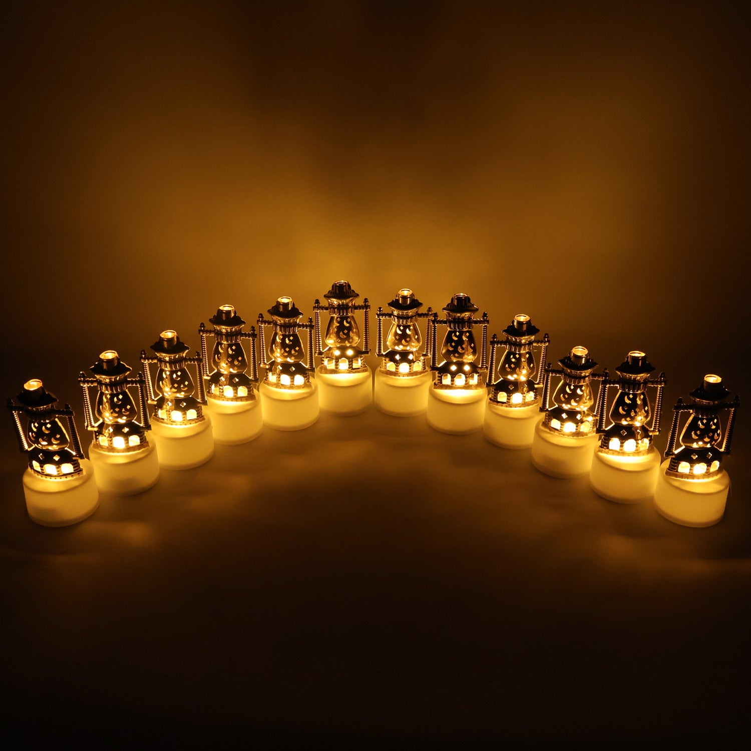 Vintage Lantern Style Decorative Flameless LED Candles (12 Pc)