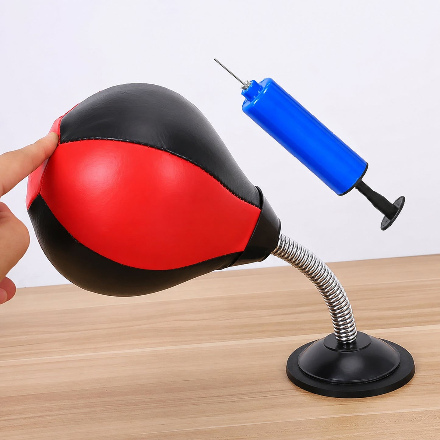 Portable desktop punching speed ball for stress relief