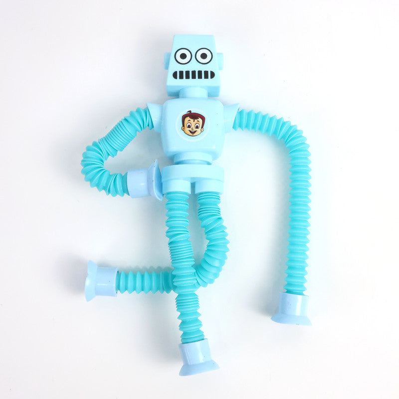Flexible Pop Tube Robot Toy for Kids – Bendable Stretch Robot Action Figure with Movable Arms and Legs