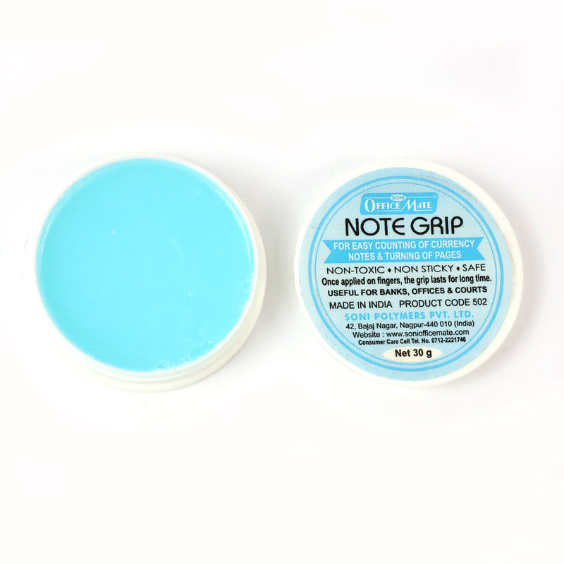 OfficeMate Note Grip 30g – Non-Sticky Gel for Easy Note Counting & Page Turning