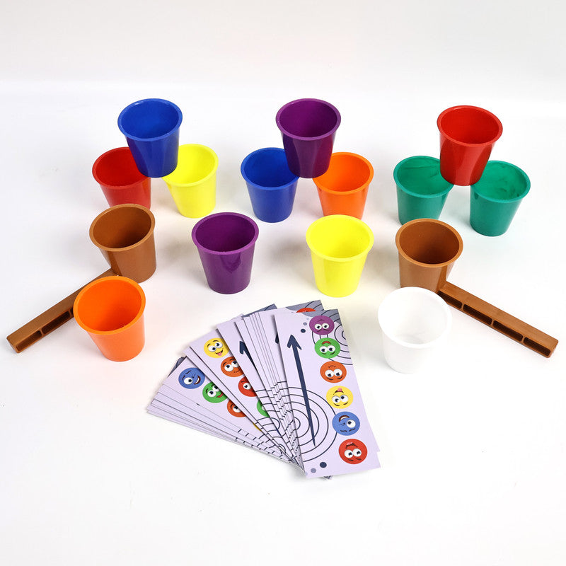 Stack Cups Speed Challenge Game Fast-Paced Color Matching and Stacking Toy