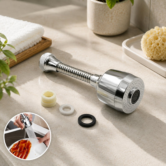 Water-Saving Faucet Sprayer – 360° Rotating Extension | Mist & Relax