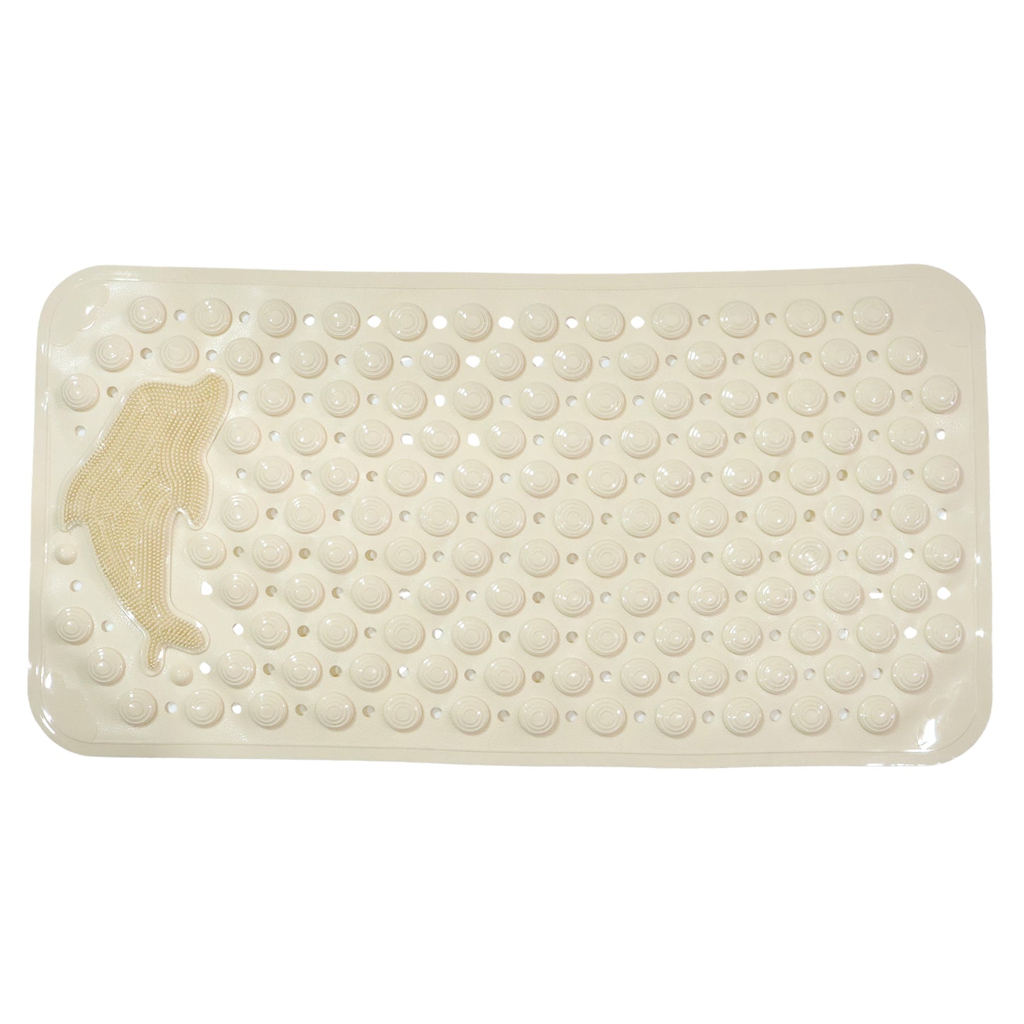 Bath mat placed inside bathtub