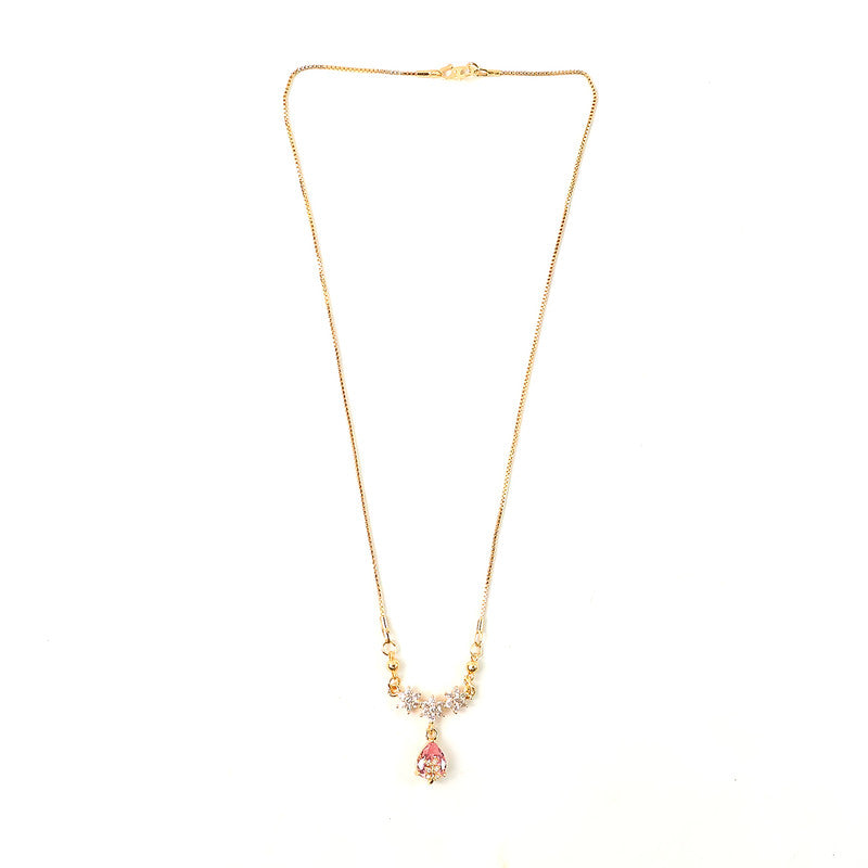 Elegant Floral Crystal Pendant Necklace for Women