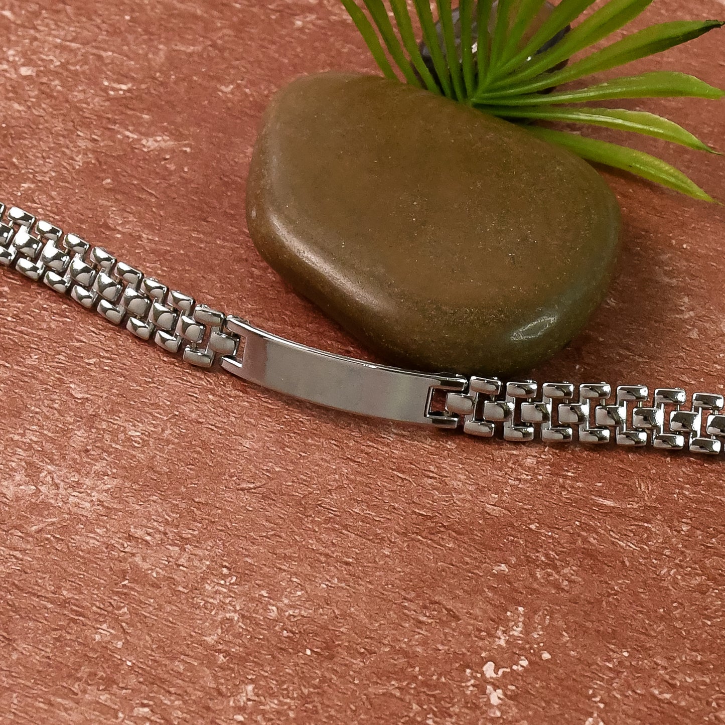 Customized / Personalized Stainless Steel Rakhi Bracelet for Men (1 Pc)