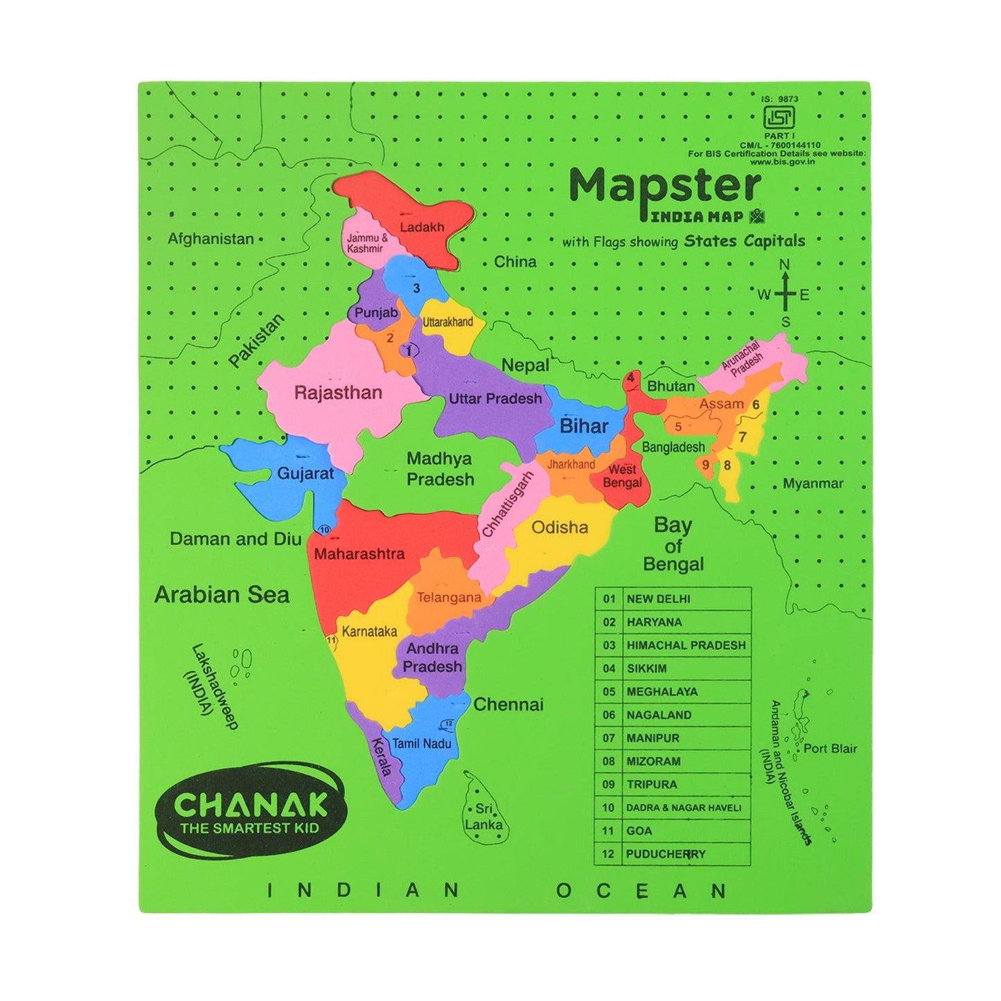 Aditi Map Learning Puzzle