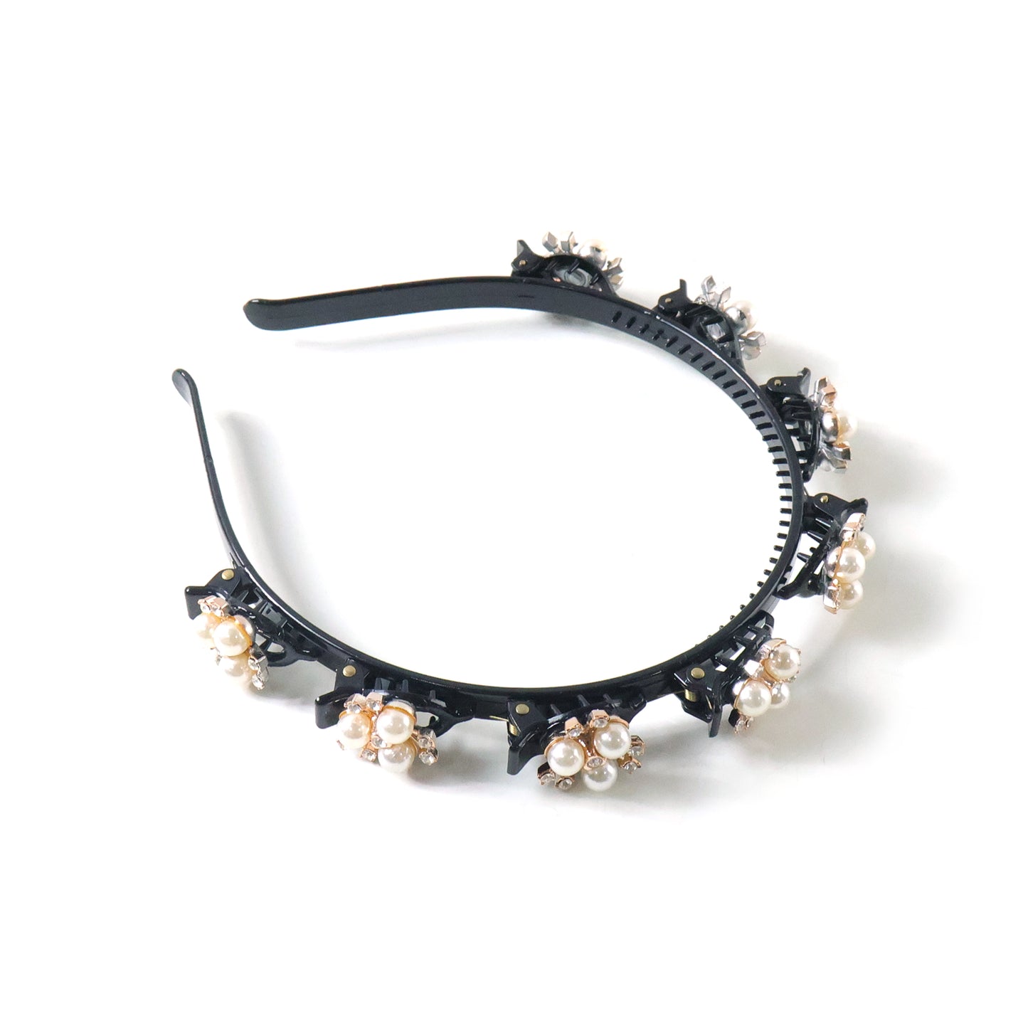 girls pearl flower headband