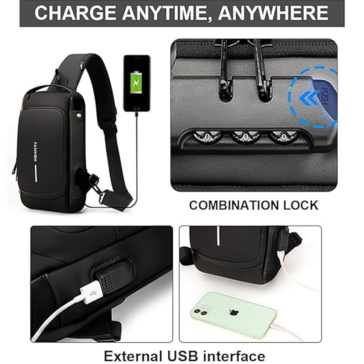 Travel Anti-Theft Crossbody Bag