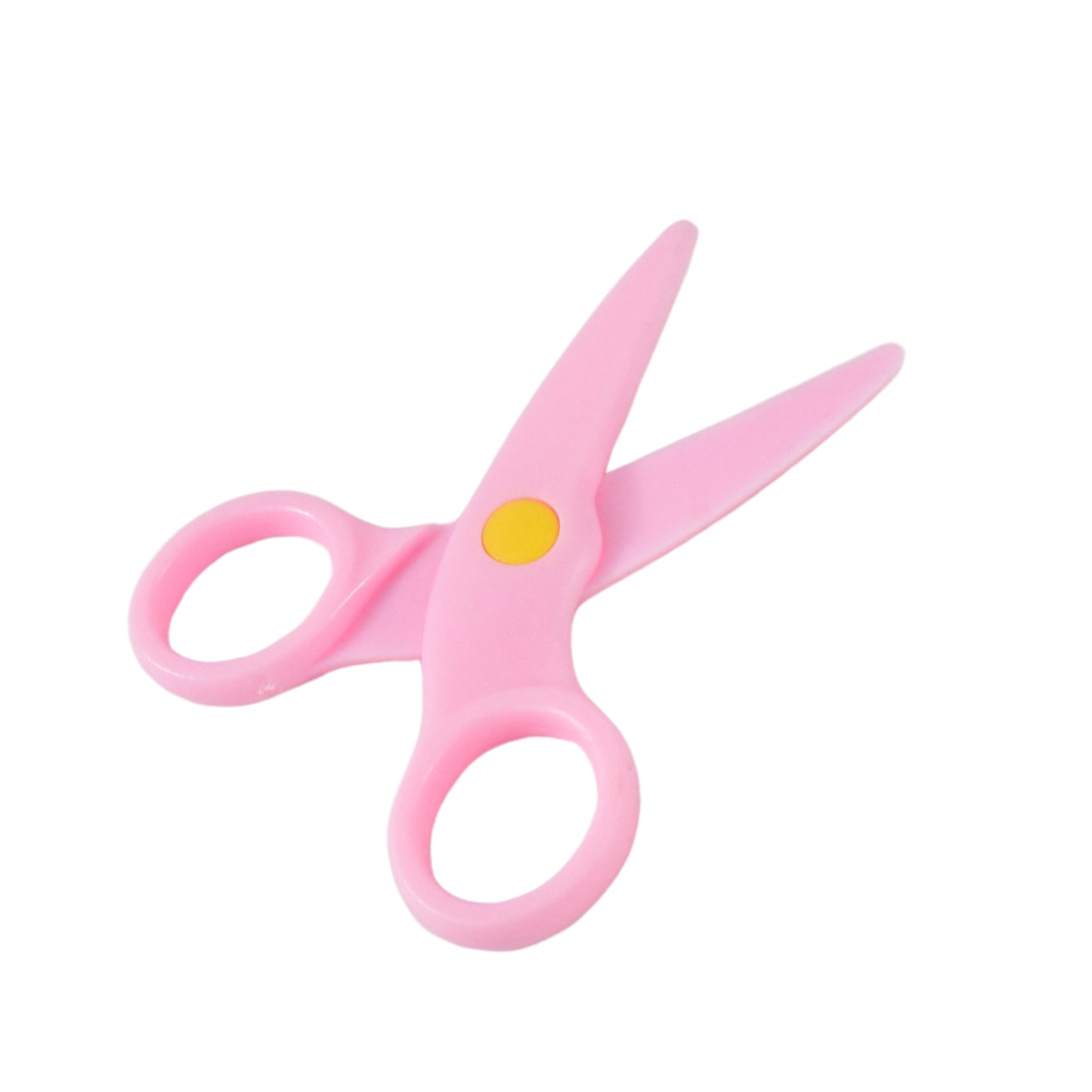 Top view of child safety scissors for early learning