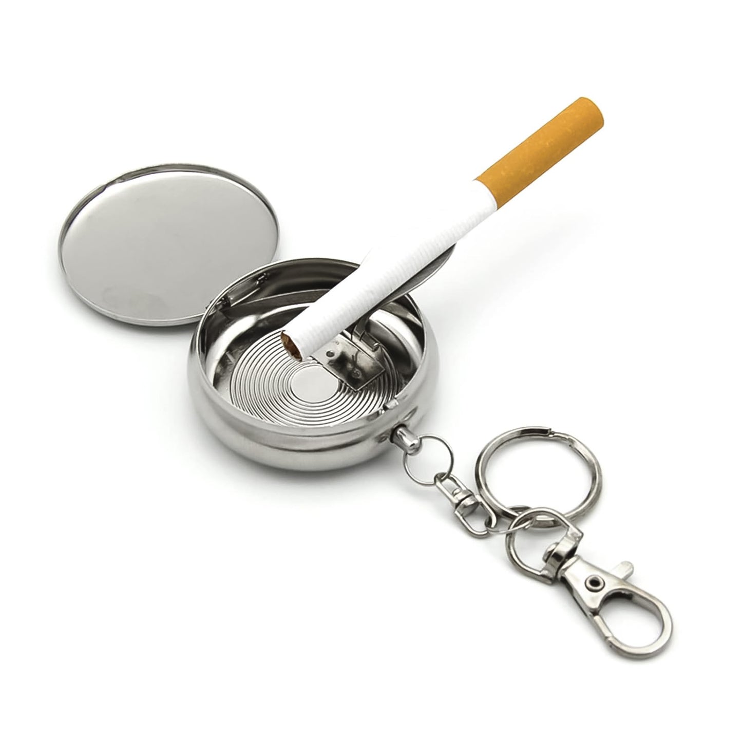 mini pocket ashtray steel