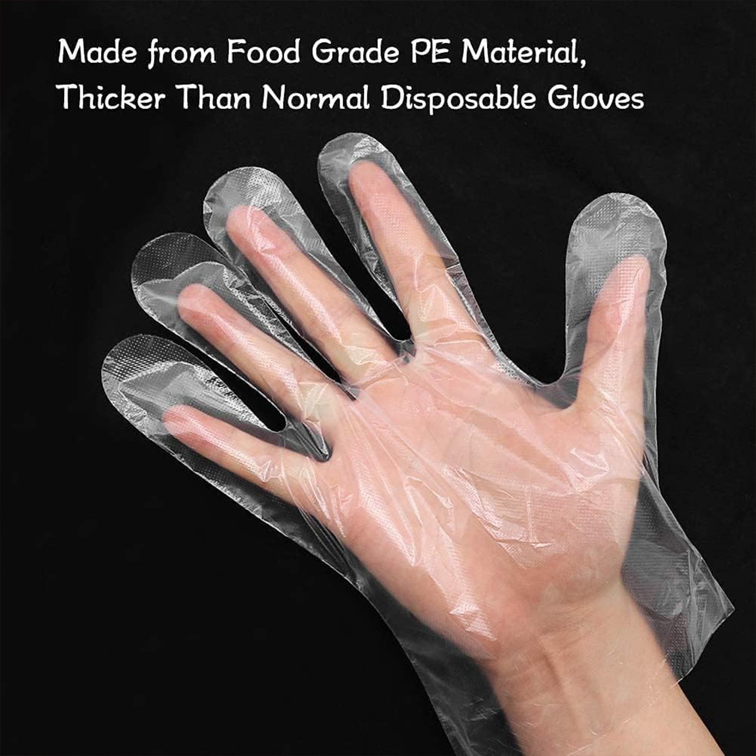 Eco-Friendly Kitchen Hand Gloves, Disposal hand gloves, Free size (100 Pc)