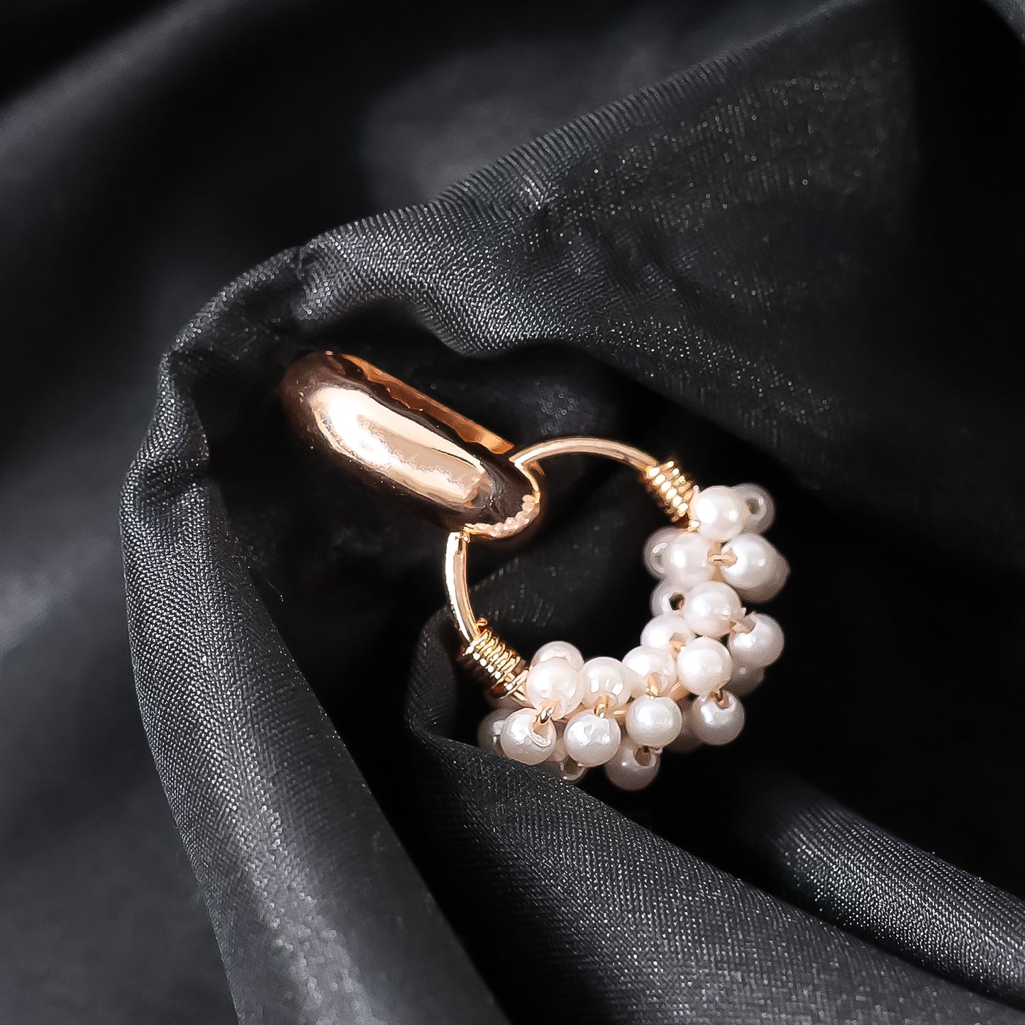 Double Pearl Stud Earrings (1 Pair)