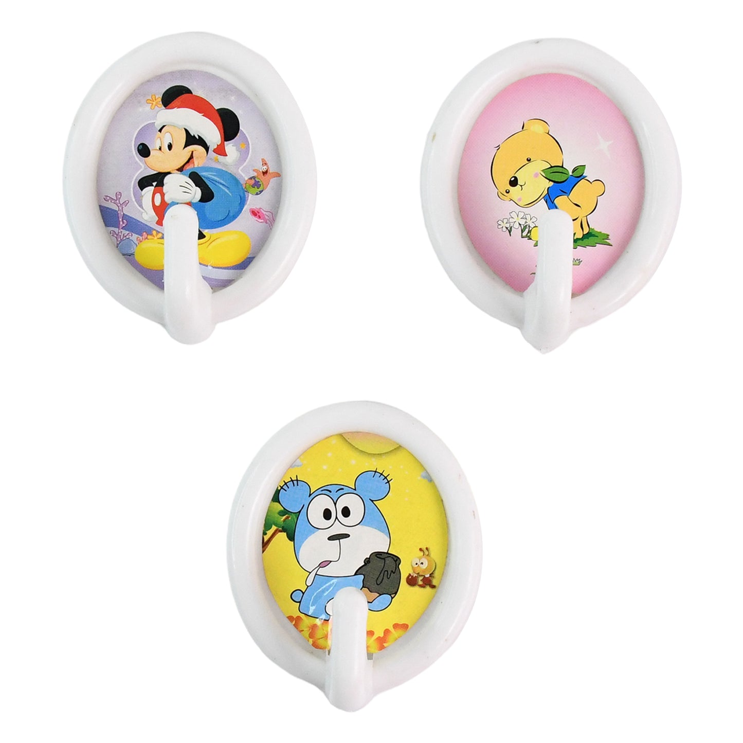 બહુહેતુક બિગ સેલ્ફ એડહેસિવ સ્માઈલી કાર્ટૂન વોલ હુક્સ બહુહેતુક મજબૂત વોલ સ્ટીકર હુક્સ વોલ હૂક હોલ્ડર ડોર હેંગર