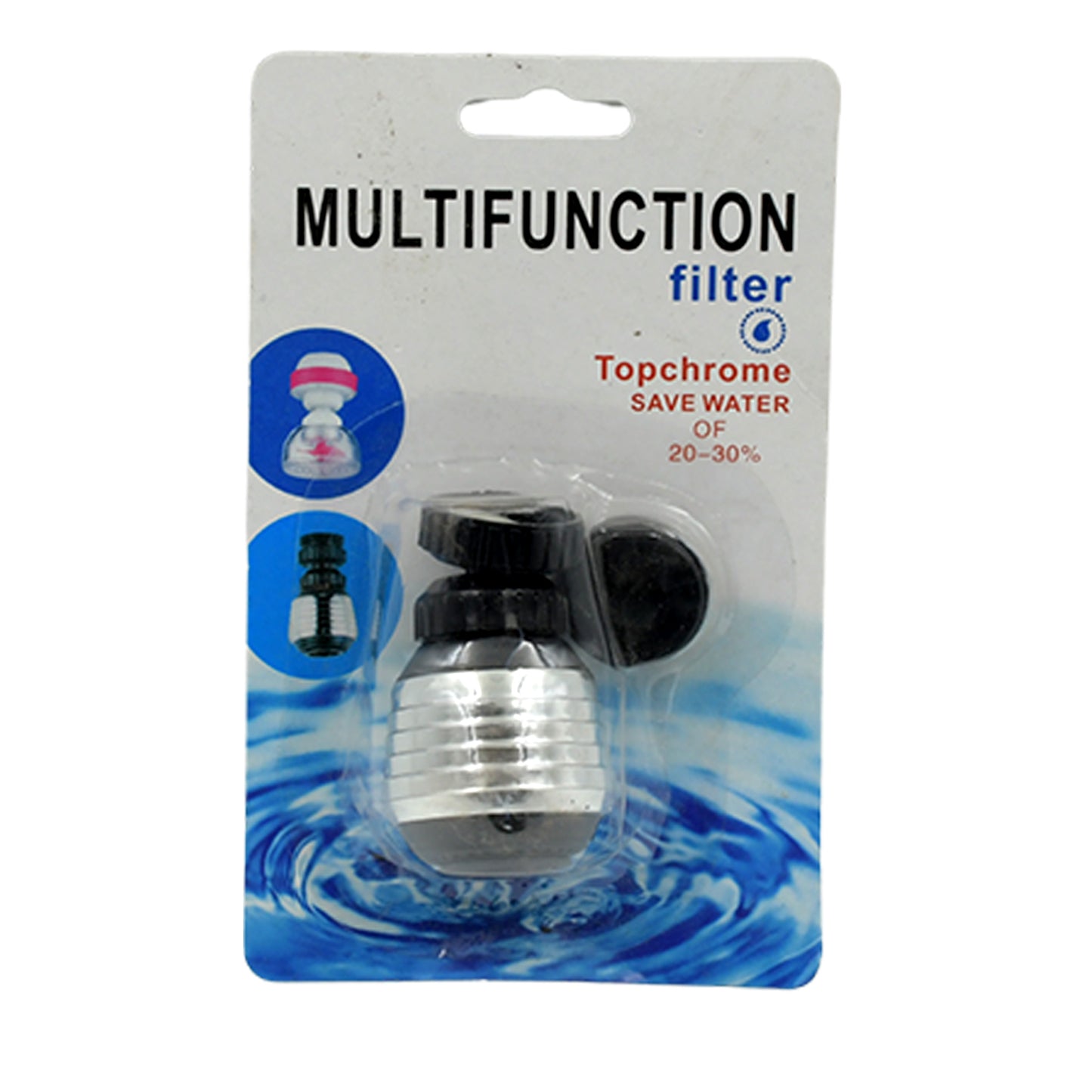 नल बब्बलर, नल एरेटर, पानी फिल्टर 360 डिग्री सिंक रसोई, बाथरूम, घरेलू उपयोग, उच्च दबाव पावर स्प्रे, चढ़ाना, रसोई बाथरूम के लिए (1 पीसी)