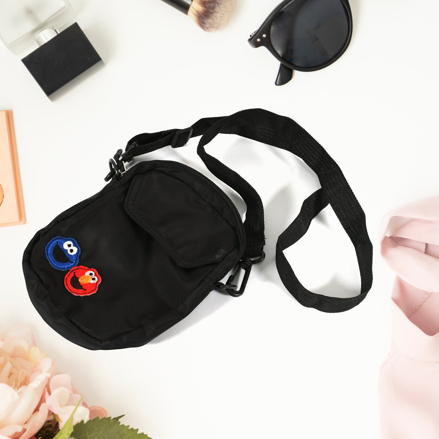 महिला नायलॉन जोकर प्यारा मैसेंजर बैग कंधे बैग छोटे स्क्वायर बैग
