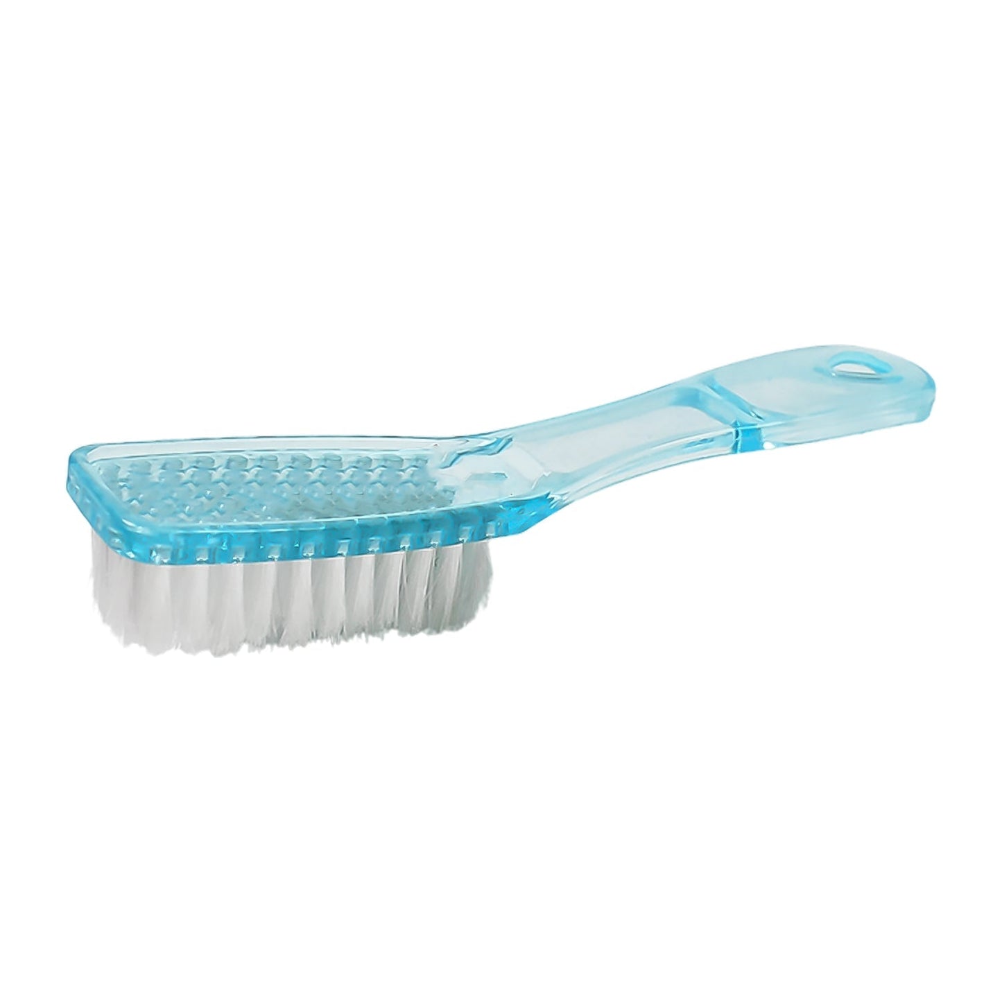 Scrubbing brush cleaning clothes fabric