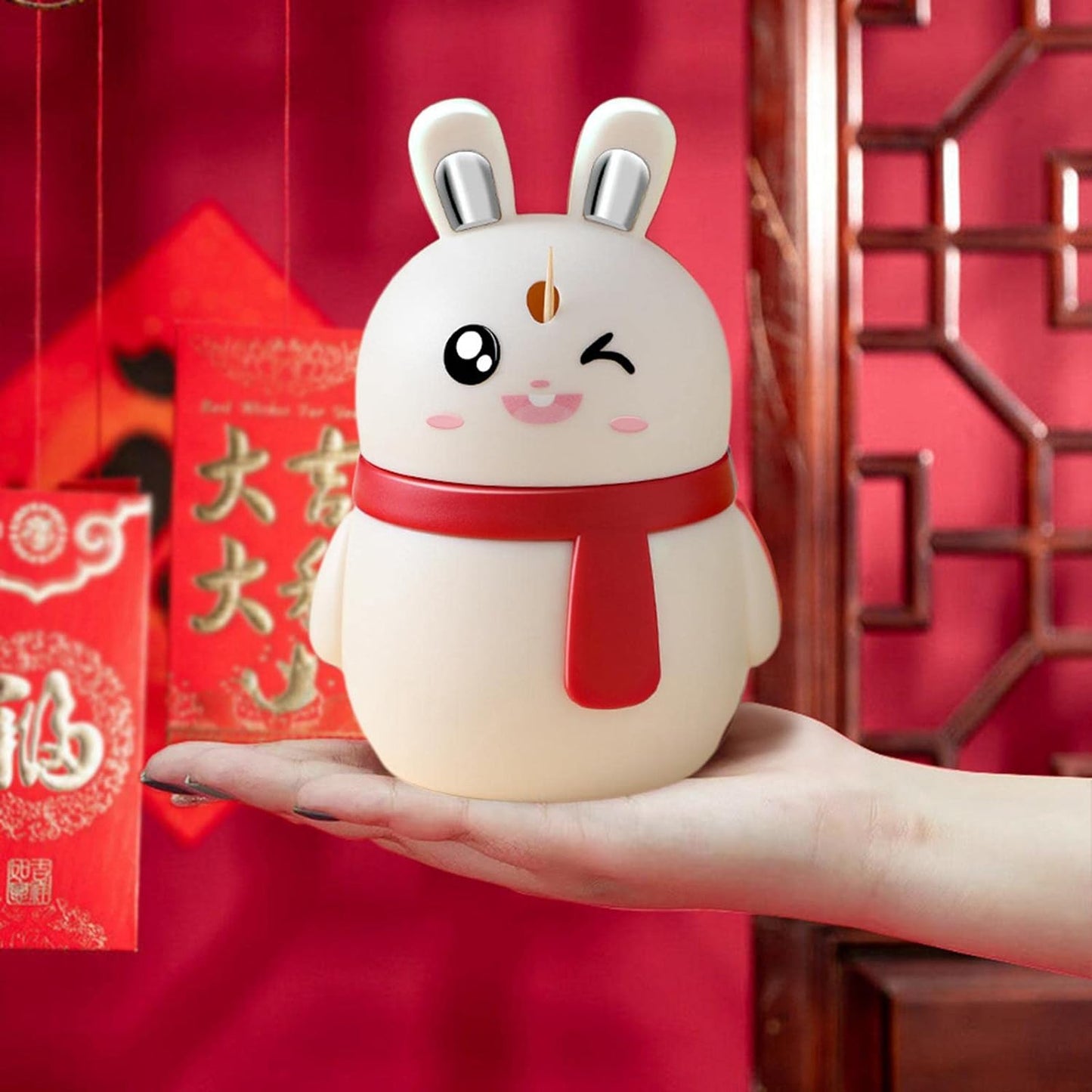 8842 રેબિટ શેપ ટૂથપીક ડિસ્પેન્સર પ્રેસિંગ નાના કદની એક્સેસરી ટકાઉ લાલ | ઘર અને બગીચો | કિચન, ડાઇનિંગ અને બાર | કિચન સ્ટોરેજ અને ઓર્ગેનાઈઝેશન | રેક્સ અને હોલ્ડર્સ ડાઇનિંગ રૂમ ટેબલ ડેકોરેશન (1 પીસી)