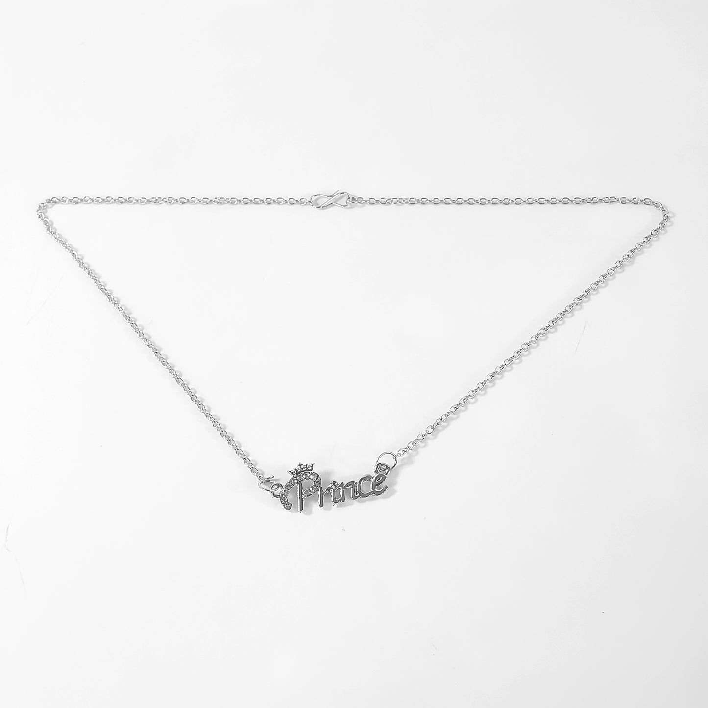 Prince Name Letter Locket Pendant Necklace With Chain For Men's And Boy's (1Pc)