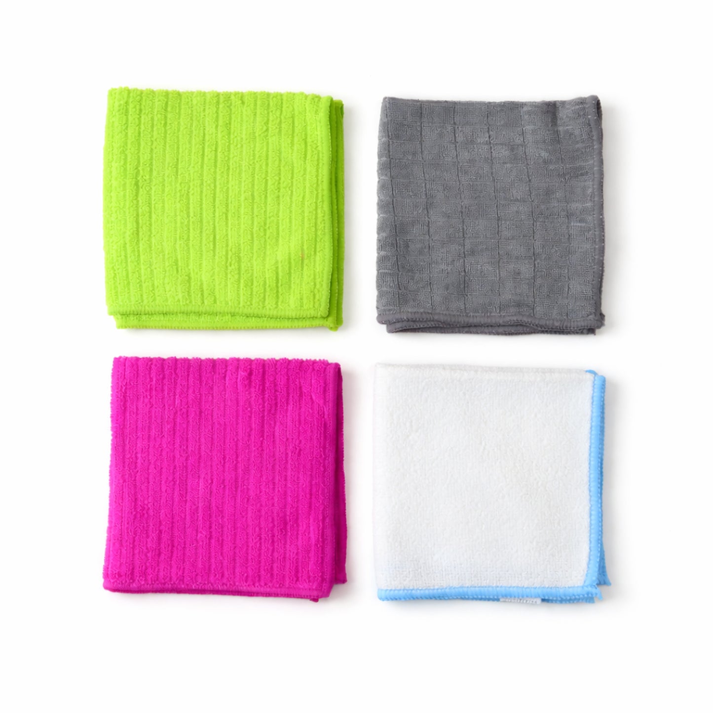 Stacked Microfiber Cleaning Cloths