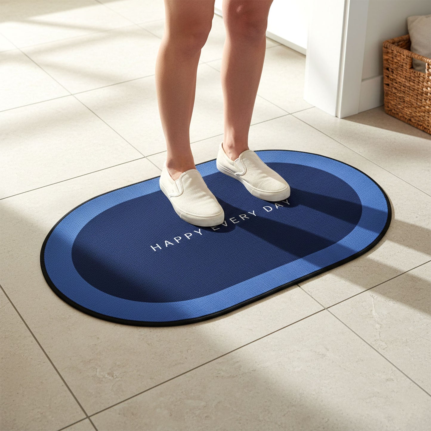 Anti slip Oval Mat, Super Absorbent Floor Mat, Bath Mat, Soft Carpet , bathmat