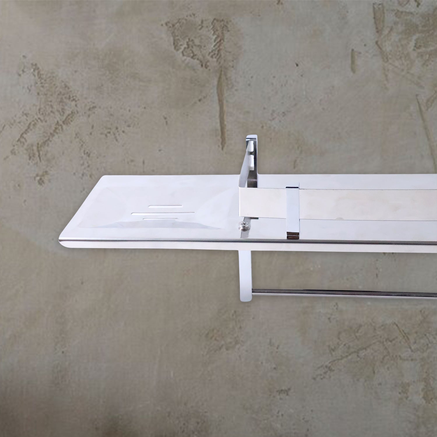 Stainless 4 In 1 Multi-Functional Space Saving Bathroom Shelf