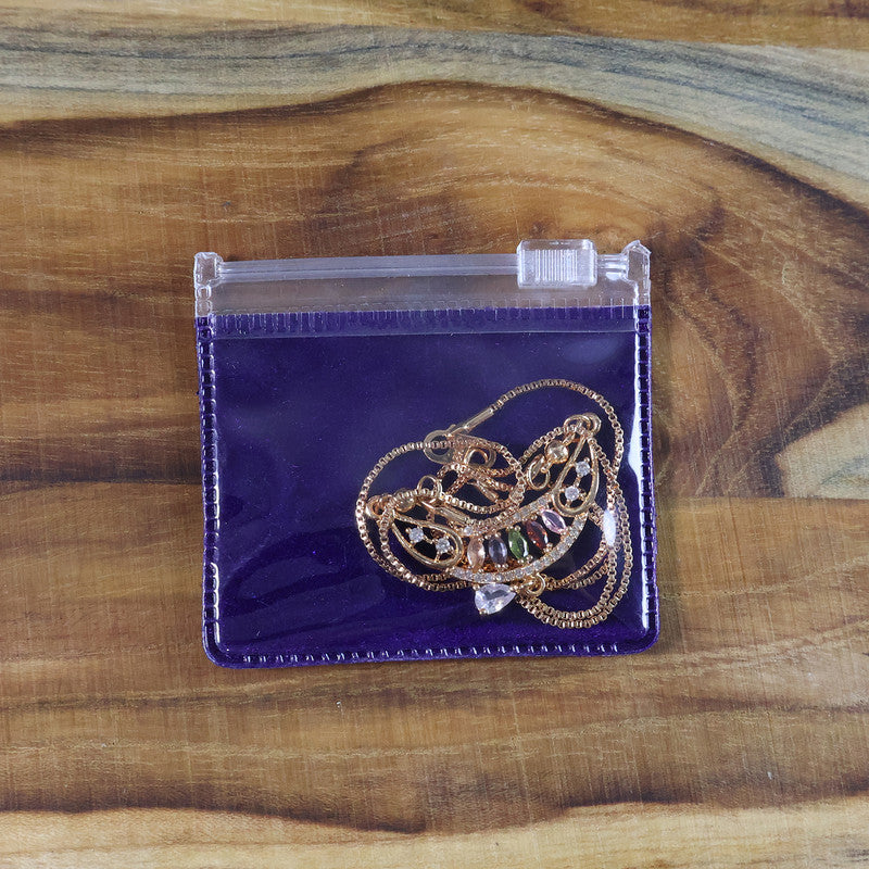 Crescent Moon Multicolor Pendant Necklace for Women